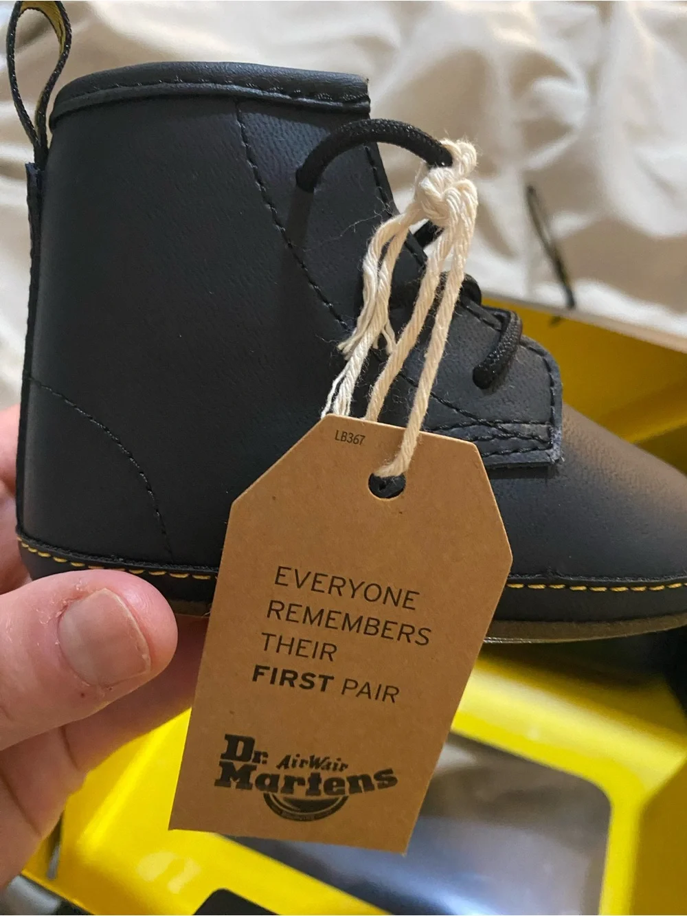Dr. Martens Black Youth 1460 Crib Boots - Kids